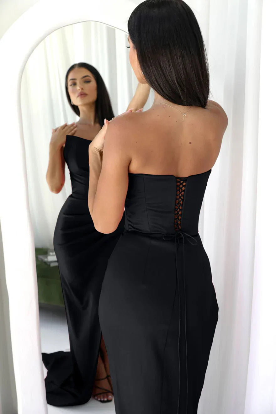 Sexy Strapless Pleated Dress