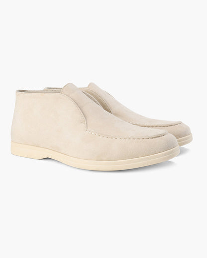 Old Money Style High Suede Loafers