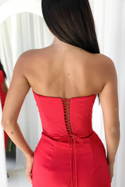 Sexy Strapless Pleated Dress