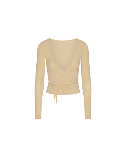 Wrap Blouse - Beige