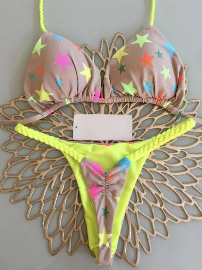 Triangle Bikini Print