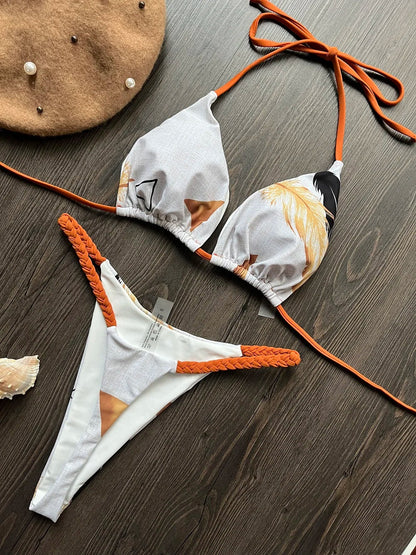 Triangle Bikini Print