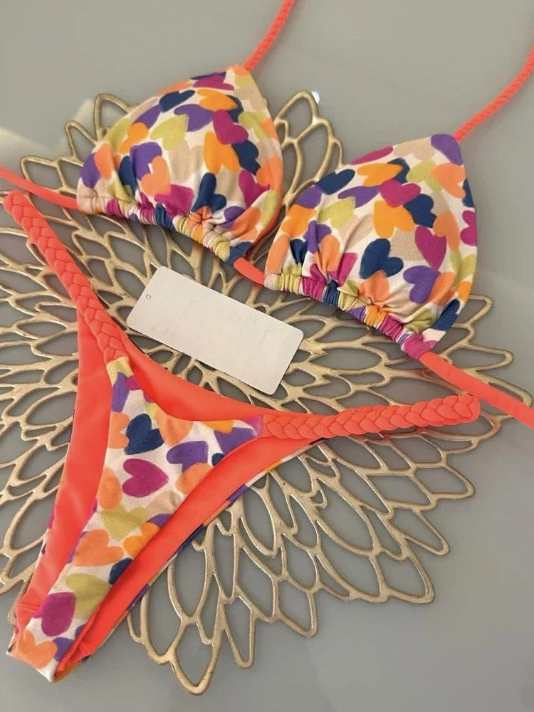 Triangle Bikini Print