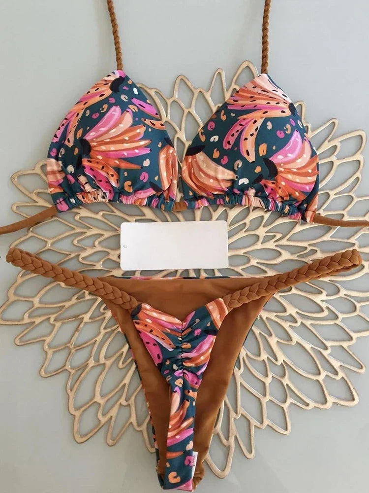 Triangle Bikini Print
