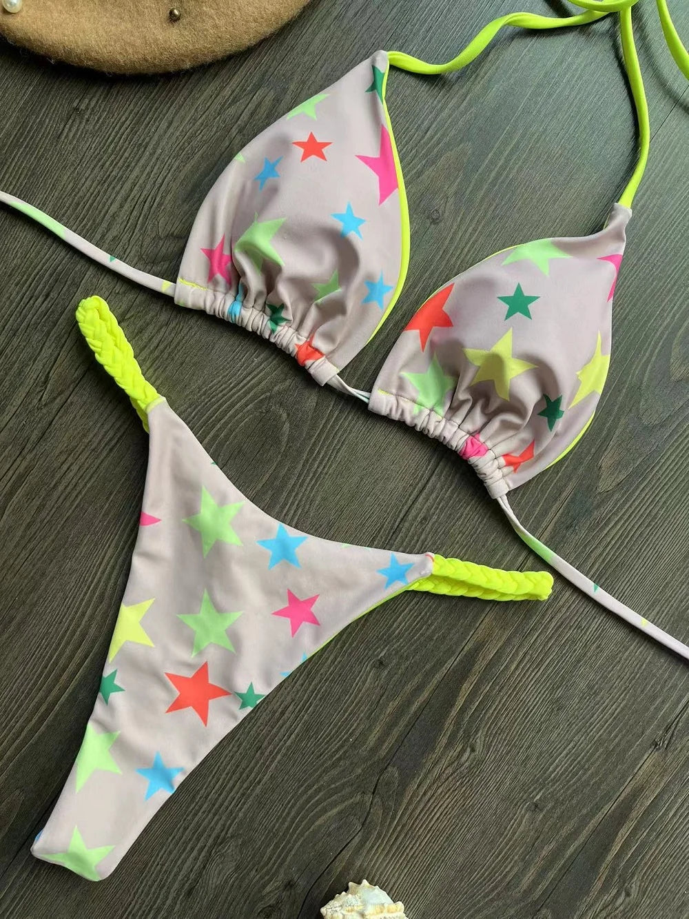Triangle Bikini Print
