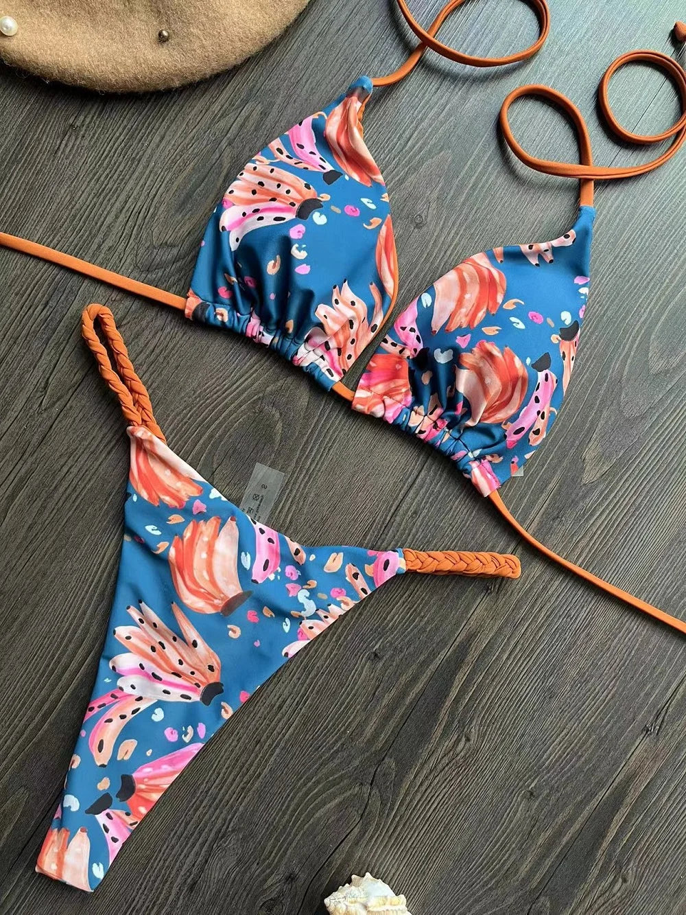 Triangle Bikini Print