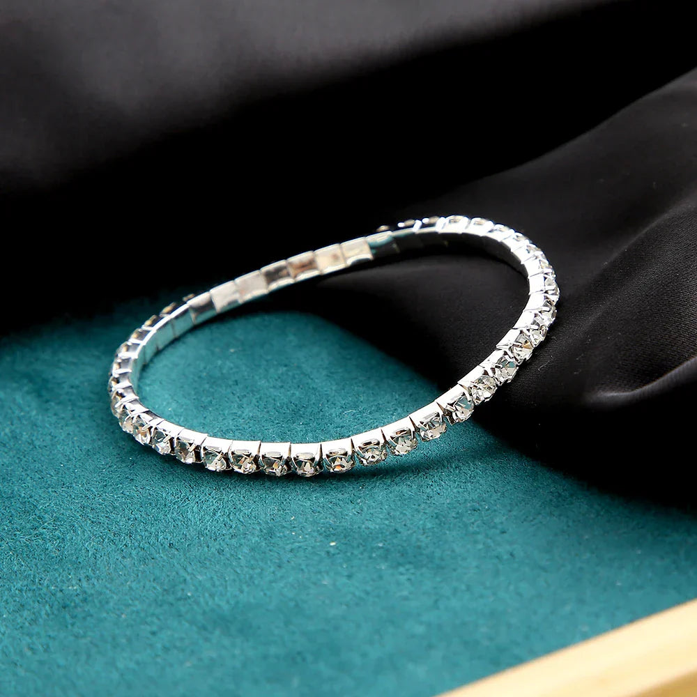 Crystal Heart Tennis Bracelet