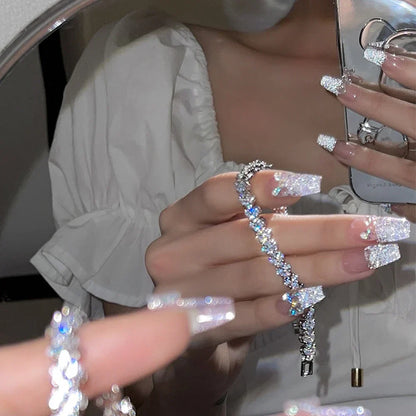 Crystal Heart Tennis Bracelet