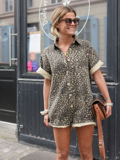 Chloe Mini Cheetah Romper