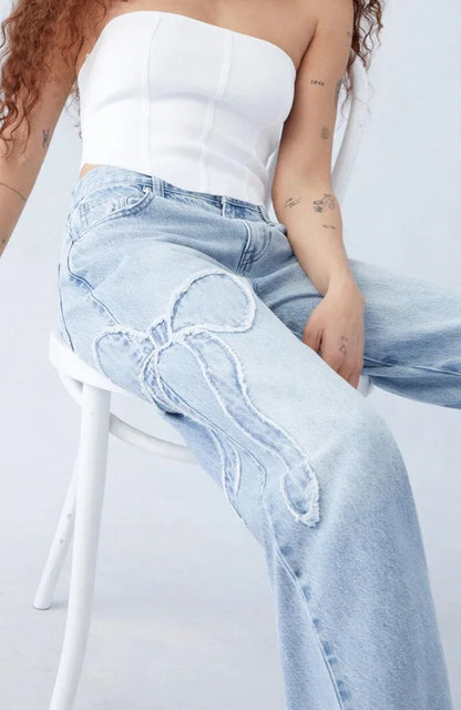 Ella Bow Denim Jeans