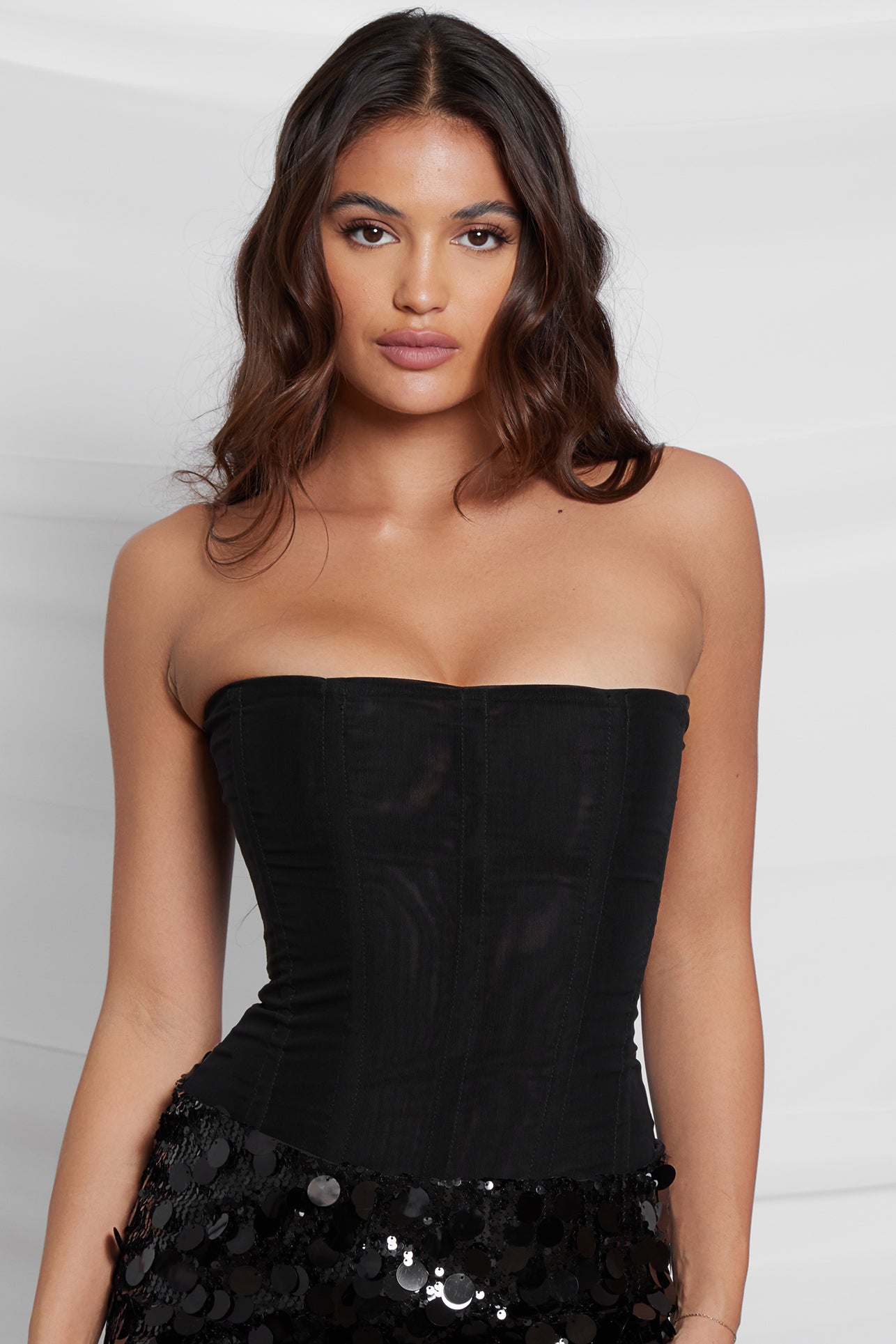 Mesh Corset Top