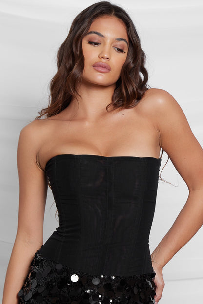 Mesh Corset Top