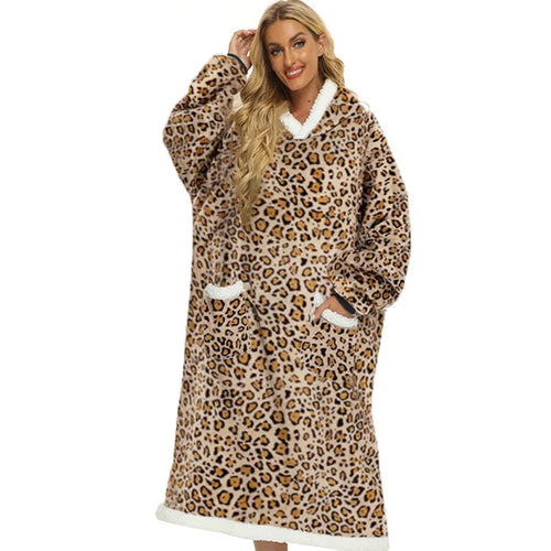 Leopard Blanket Hoodie