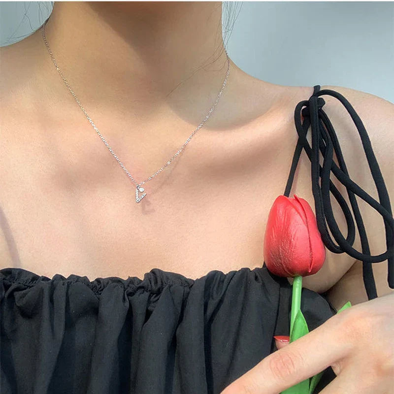 Initial Necklace Bling