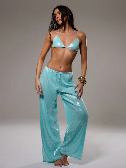 Veyla Glimmer Sequin Pants