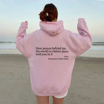 1+1 FREE Dear Person Behind Me (You are enough) Hoodie