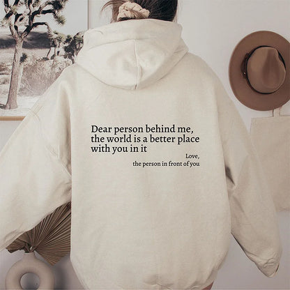 1+1 FREE Dear Person Behind Me (You are enough) Hoodie
