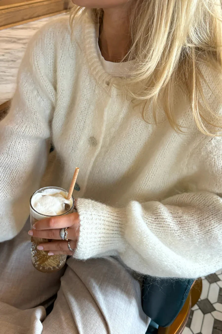 Knitted Vest - White