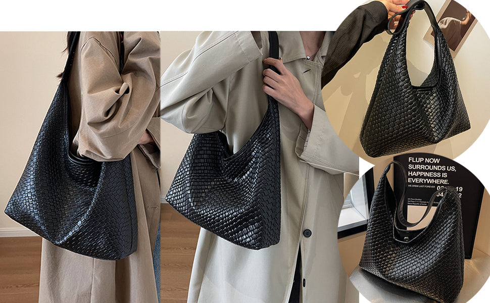 'ARIEL' woven knot bag! Soft Vegan Premium Faux Leather