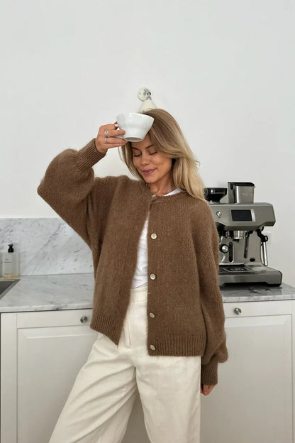Knitted Vest - Brownie