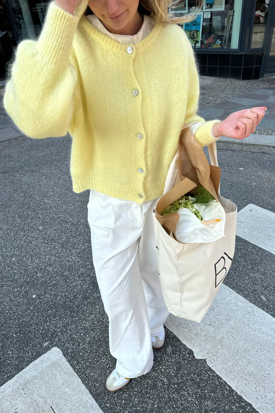 Knitted Vest - Yellow