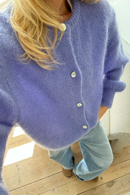 Knitted Vest - Violet