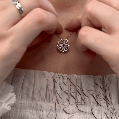 Lucky Clover Hearts Valentine 💝 Necklace