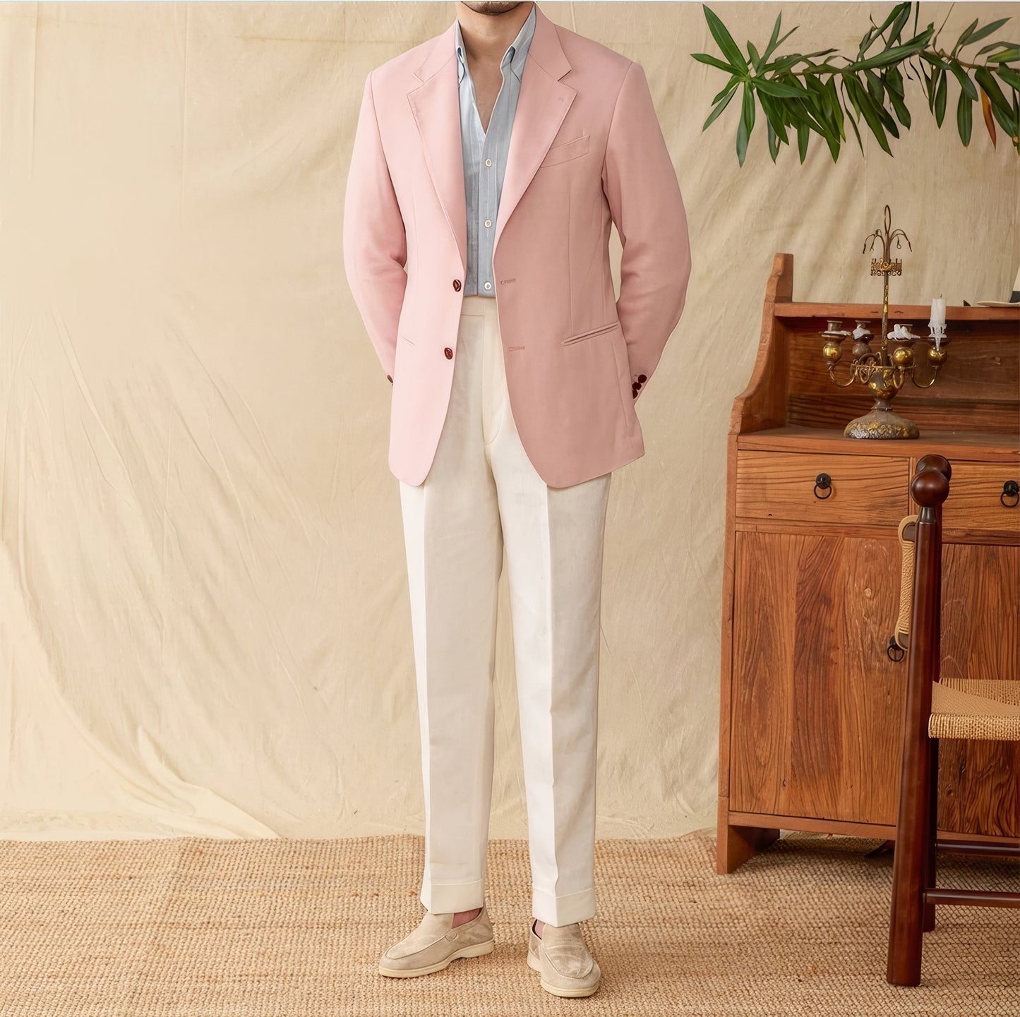 Matteo Linen Tencel Blend Suit Jacket