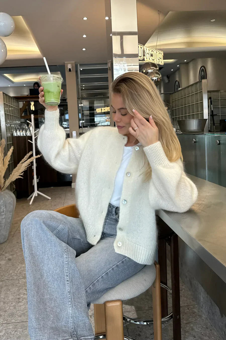 Knitted Vest - White