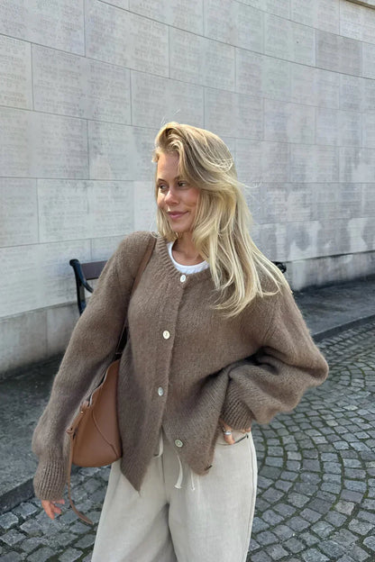 Knitted Vest - Brownie