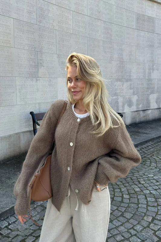 Knitted Vest - Brownie