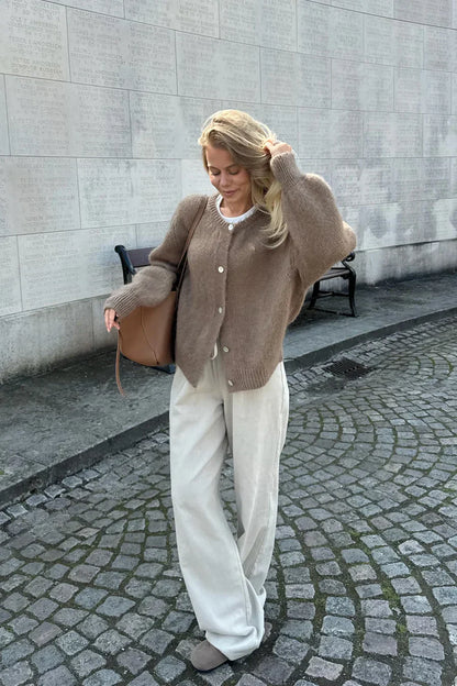 Knitted Vest - Brownie