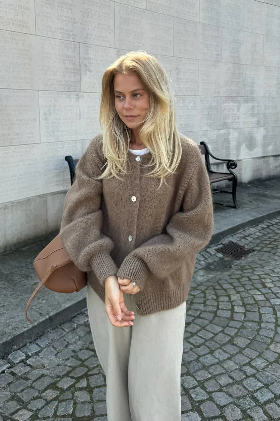 Knitted Vest - Brownie