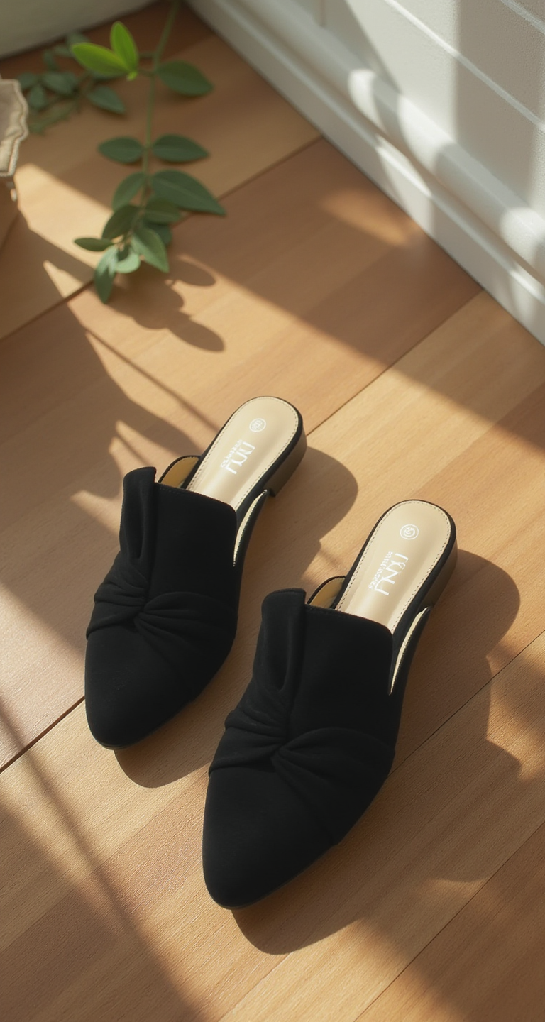 Selah Pointed-Toe Mules | Casual & Comfortable Half Slippers for Women
