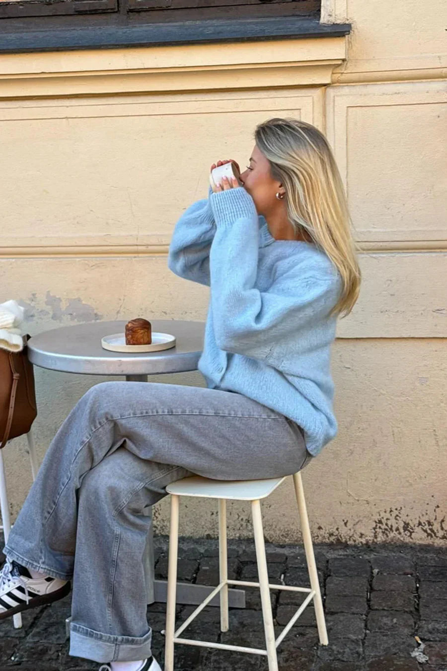 Knitted Vest - Baby Blue