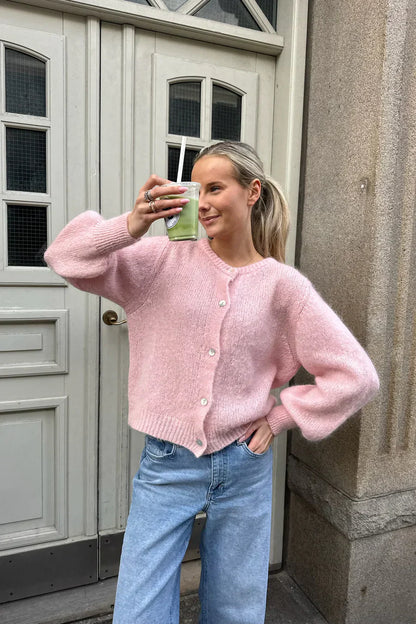 Knitted Vest - Baby Pink