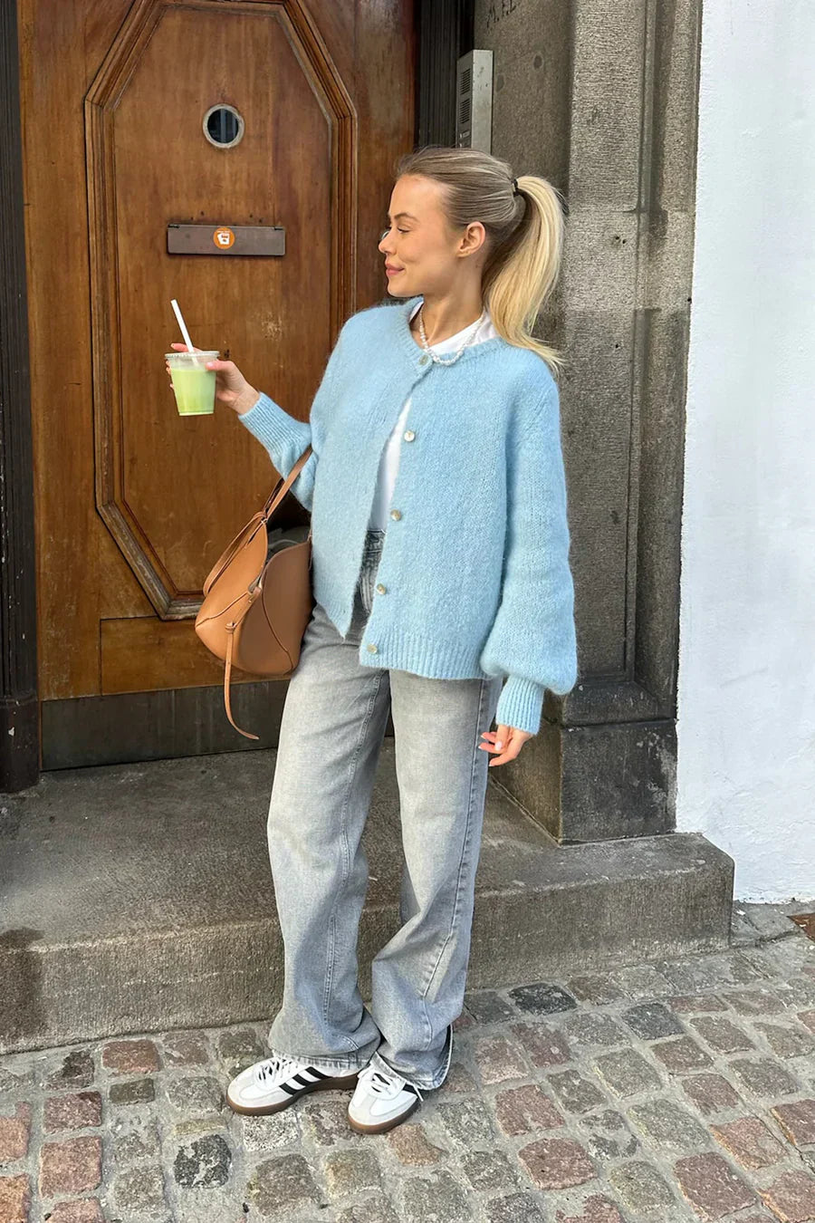 Knitted Vest - Baby Blue