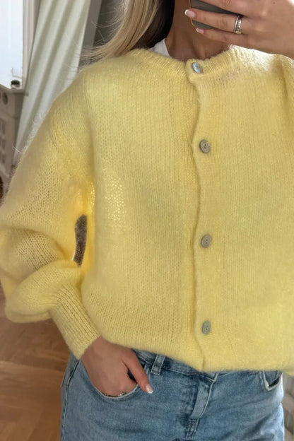 Knitted Vest - Yellow